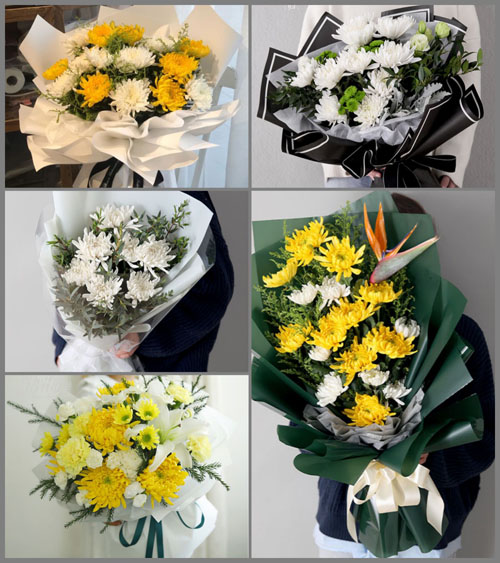青海西宁市湟源县东峡乡白事花束代送